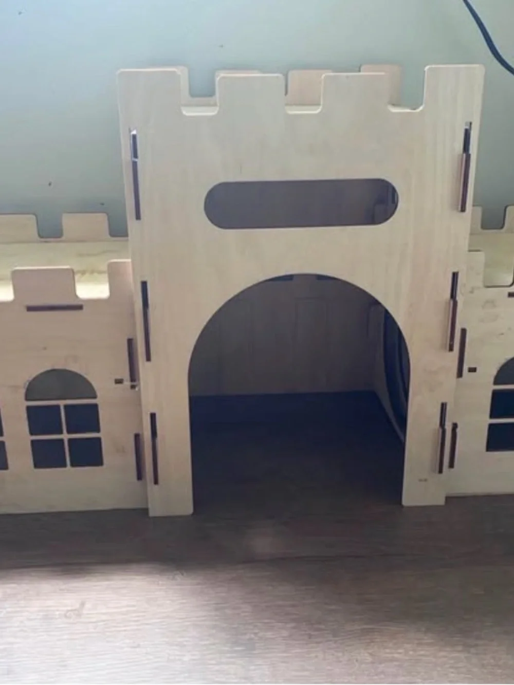 Extra Large Bunny Castles Hideout Split Balcony for Indoor Bunnies Climbing Towe